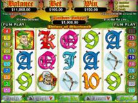 Do you rememebr Robin Hood and his band of merry men from Sherwood Forest who stole from the rich to give to the poor.... Then you need to play right here at this 5 reel, 20 payline video slot game.